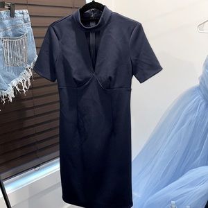 Trina Turk navy dress - great for wedding or formal attire - worn once. Size 8